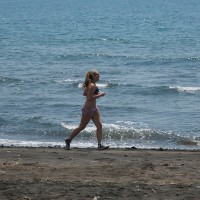 You can run along the beach of Bali and enjoy beautiful surroundings all at once.