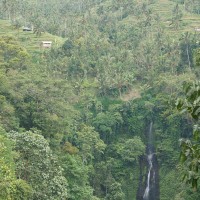 One of the many waterfalls in Bali.