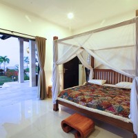 Each bedroom holiday villa in Bali has a ceiling fan and air conditioning.