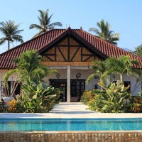 Front view of villa Bima Sena in Bali.