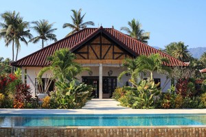 Front view of villa Bima Sena in Bali.