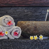 The towels in the holiday villa in Bali are very regularly changed.