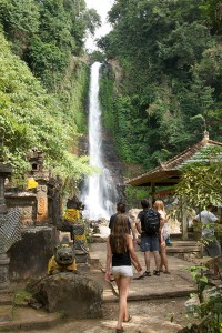 Een waterval op Bali.