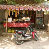 A shop along the road in Bali.