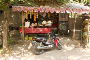 A shop along the road in Bali.